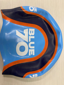 SILICONE SWIM CAP MULTI BLUE70